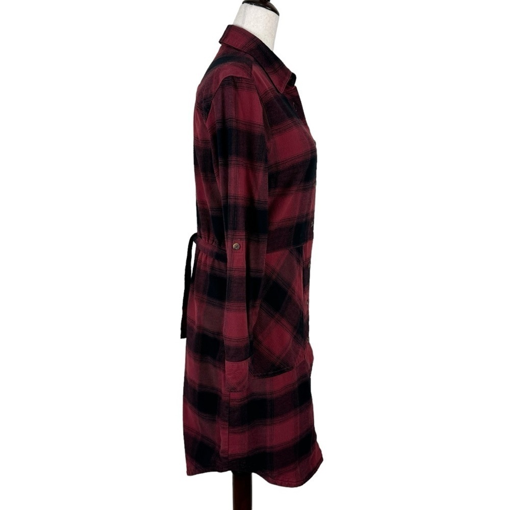 Columbia Red/Black Plaid Flannel Dress - Picture 3 of 12
